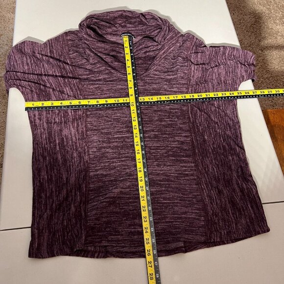 David Cline Sweater Womens XL Wine Cowl Neck‎ Long Sleeve Pullover Relaxed Fit - Picture 2 of 9